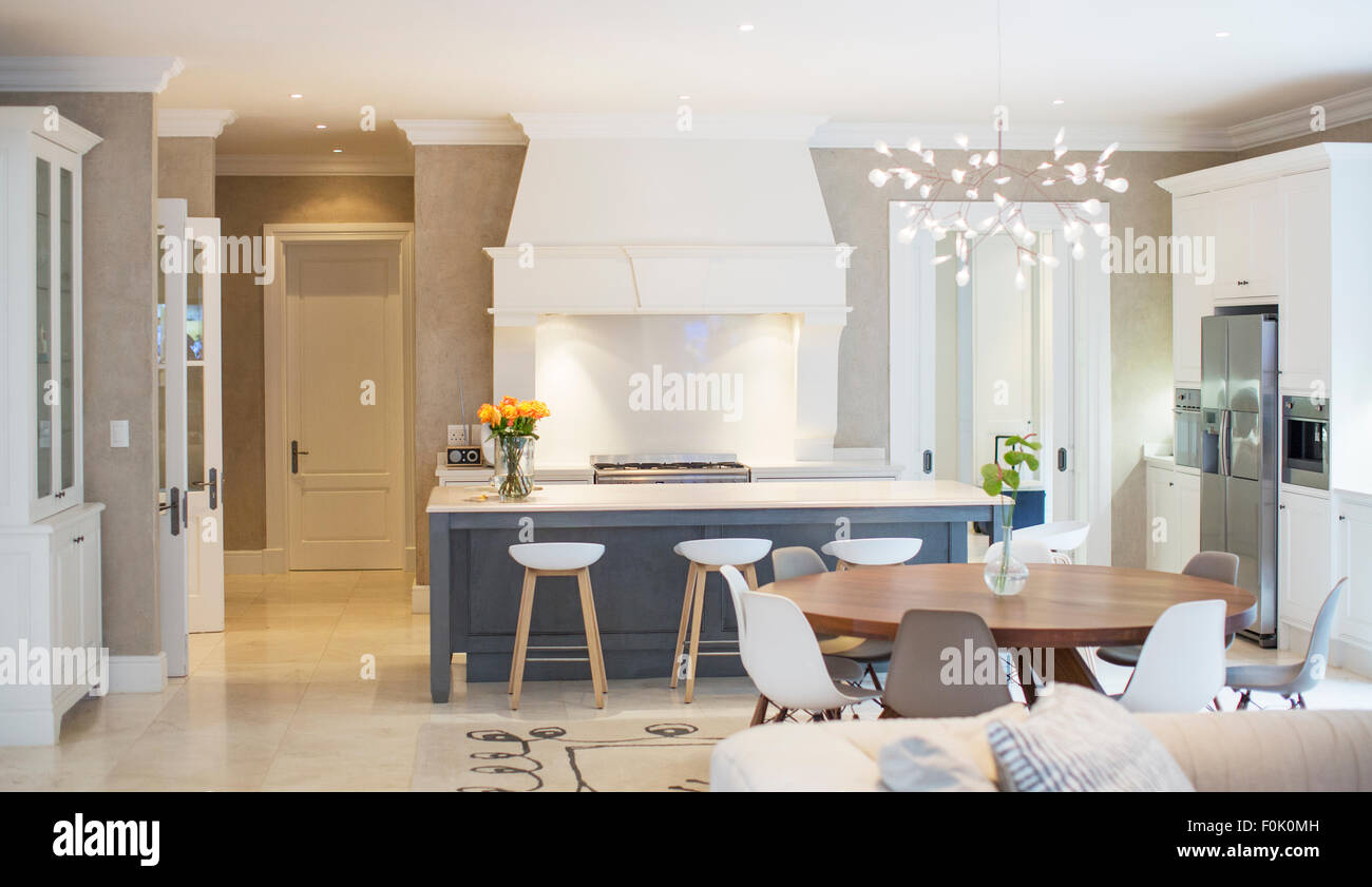 Cuisine de luxe home vitrine Banque D'Images