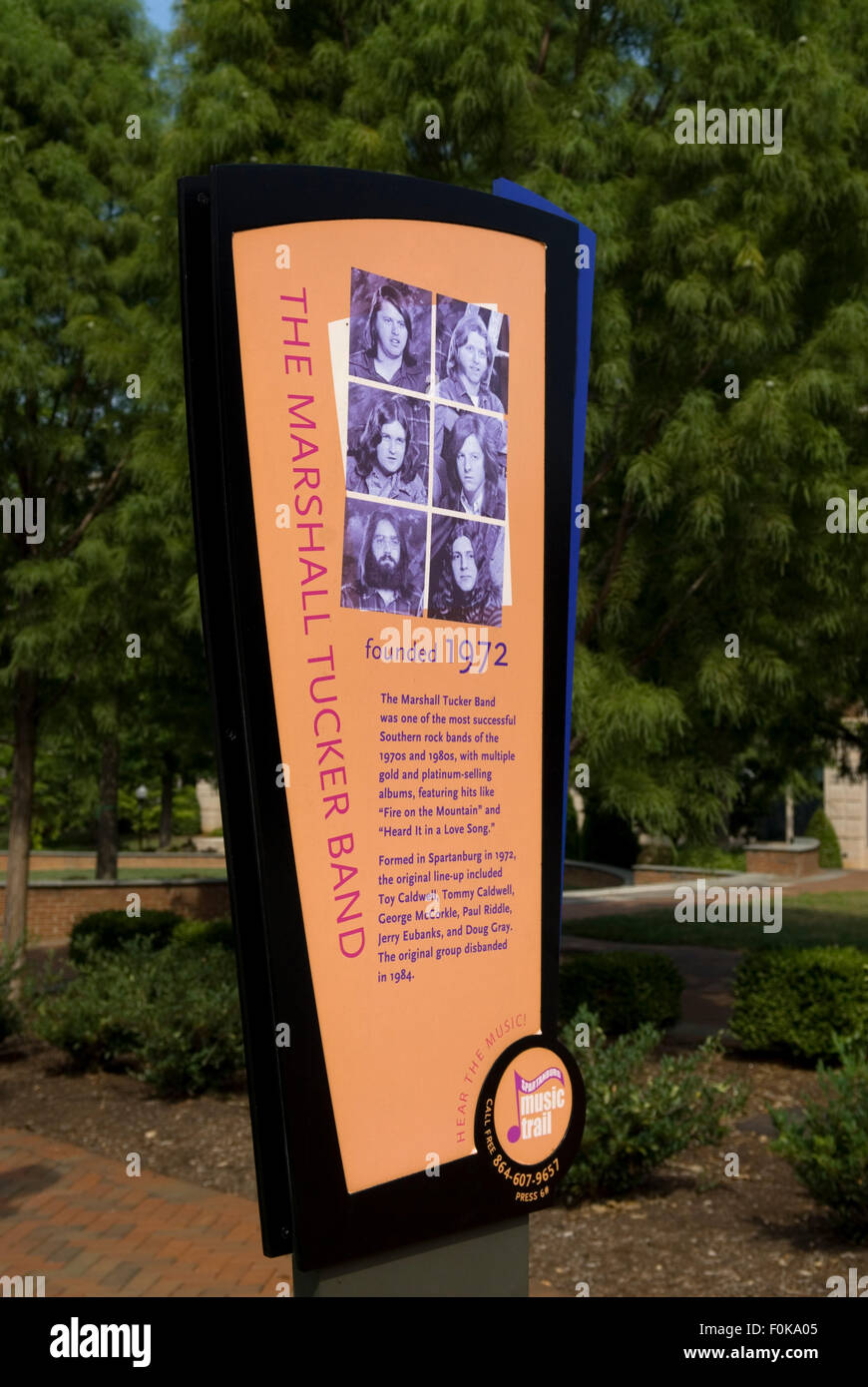 Morgan Square Spartanburg Caroline du Sud Etats-Unis Banque D'Images