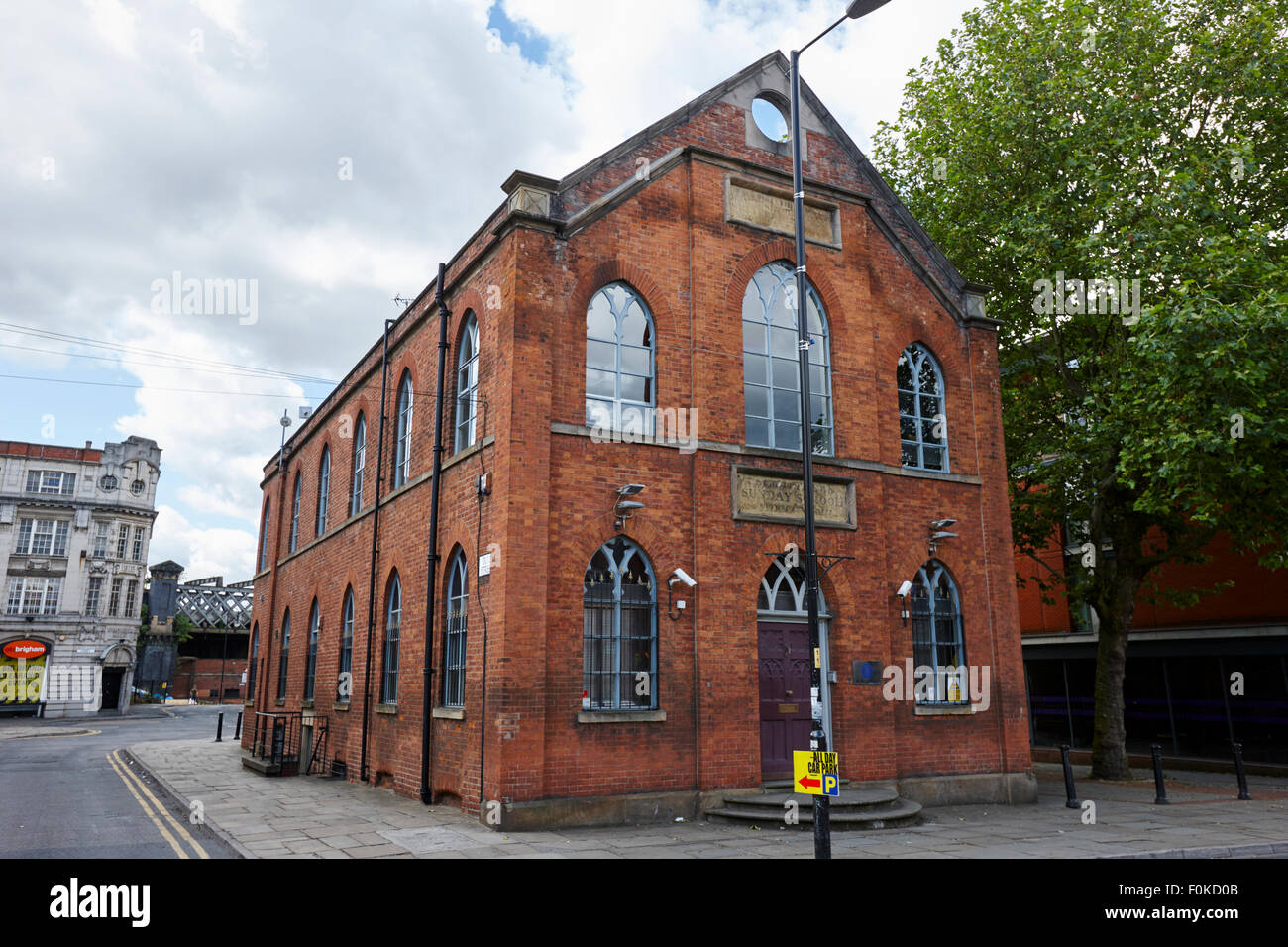 St matthews ancien bâtiment de l'école du dimanche le castlefield Manchester England UK Banque D'Images