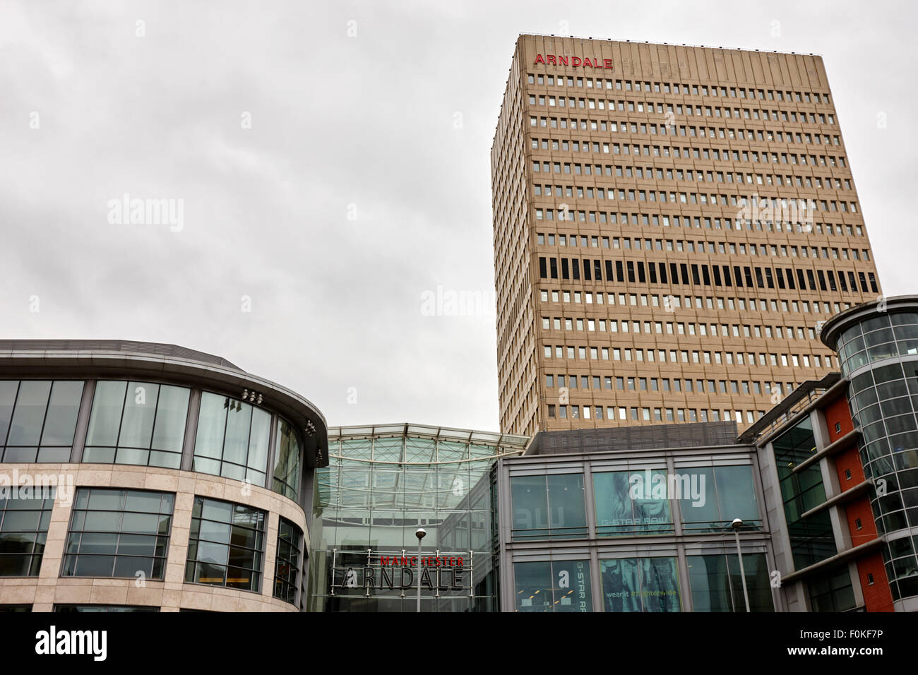 Le centre commercial Arndale et office tower Manchester England UK Banque D'Images