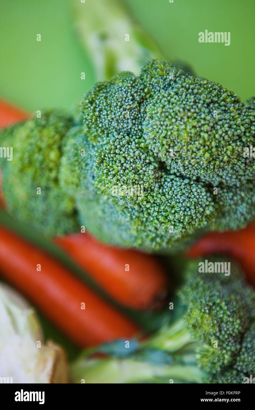 Close up of colorful légumes crus, faible profondeur de champ Banque D'Images