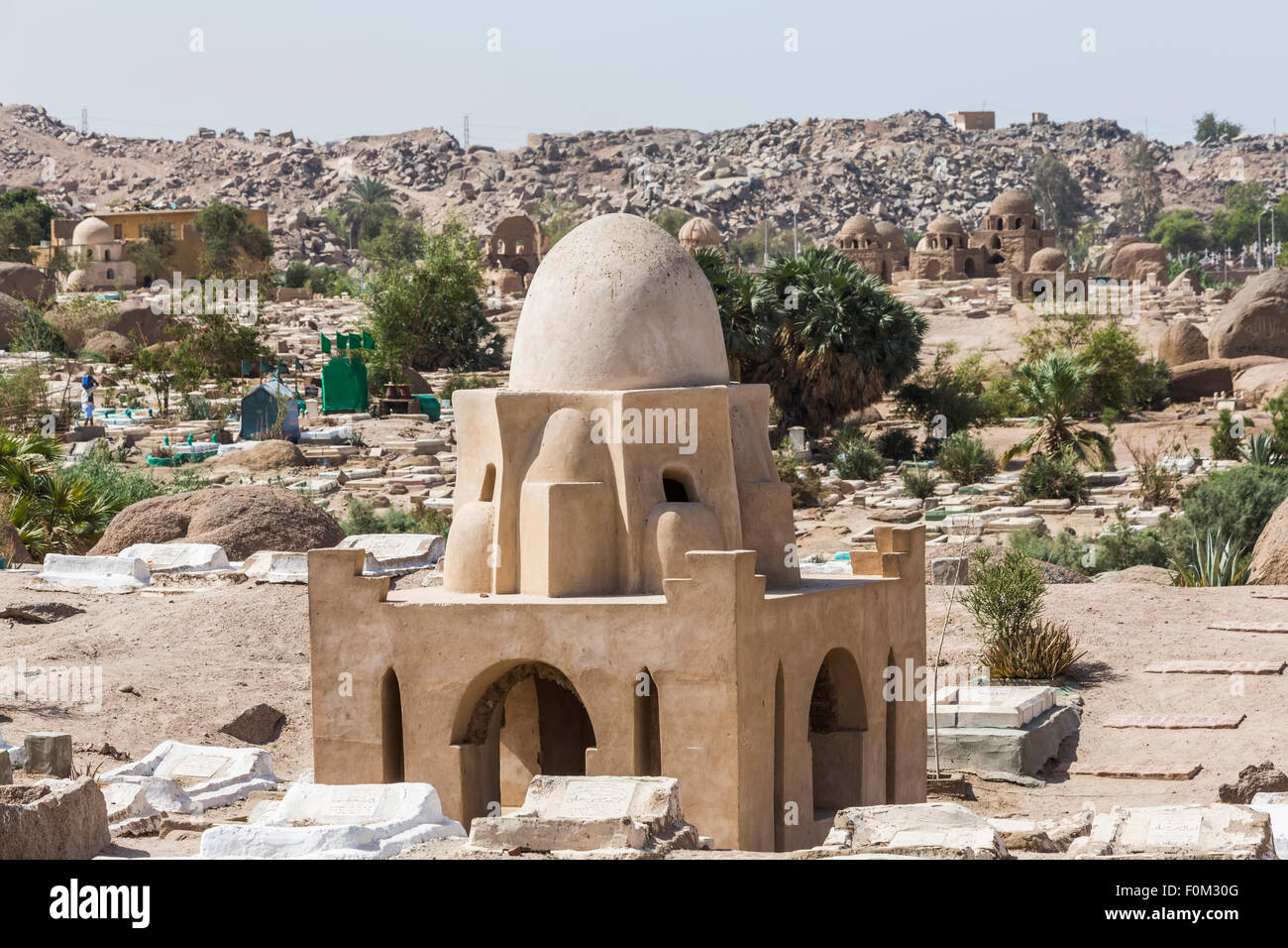 Les mausolées, les Fatimides, cimetière, Assouan, Egypte Banque D'Images