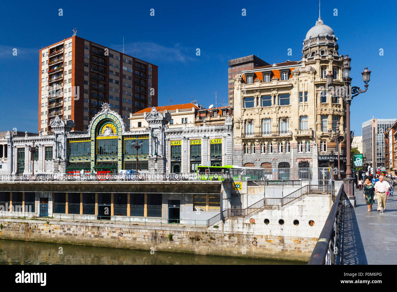 Vue sur la ville. Bilbao. Banque D'Images
