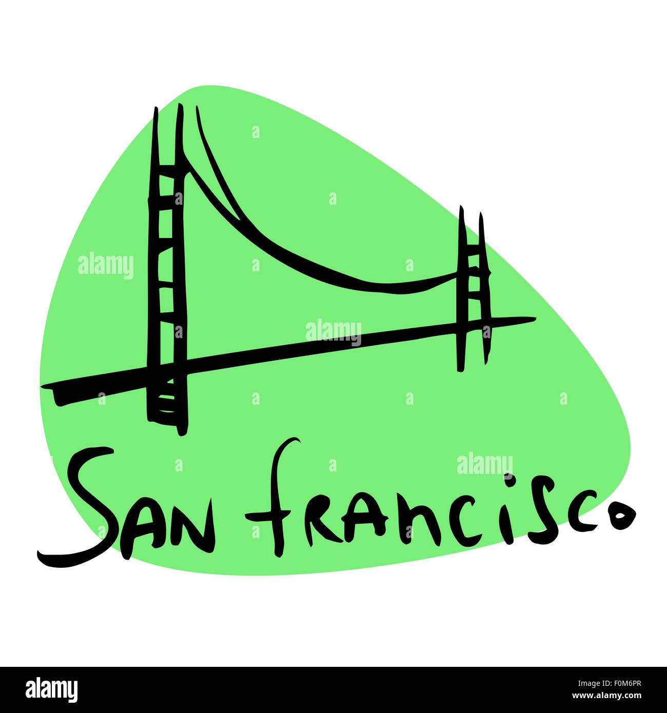 San Francisco CA USA Illustration de Vecteur