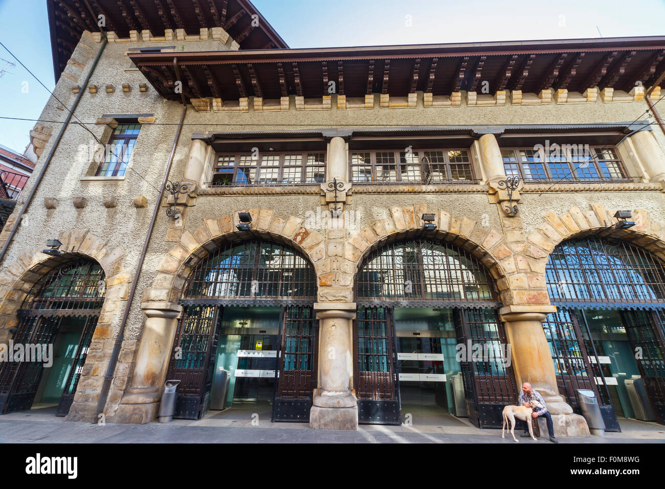 La gare de Atxuri. Bilbao, Biscaye, Espagne, Europe. Banque D'Images