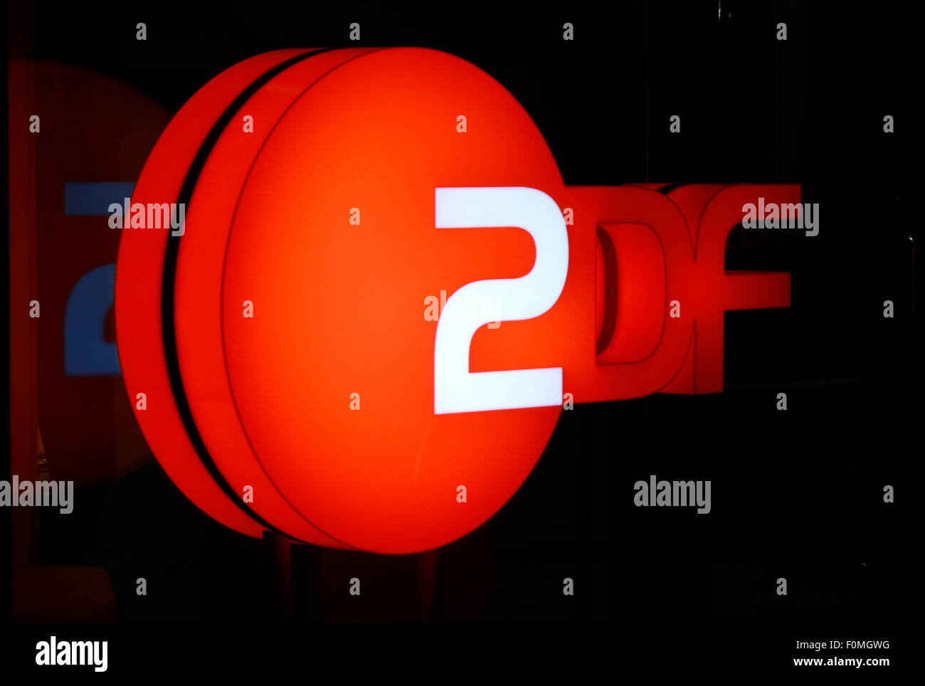 Markennamen : 'ZDF", Berlin. Banque D'Images