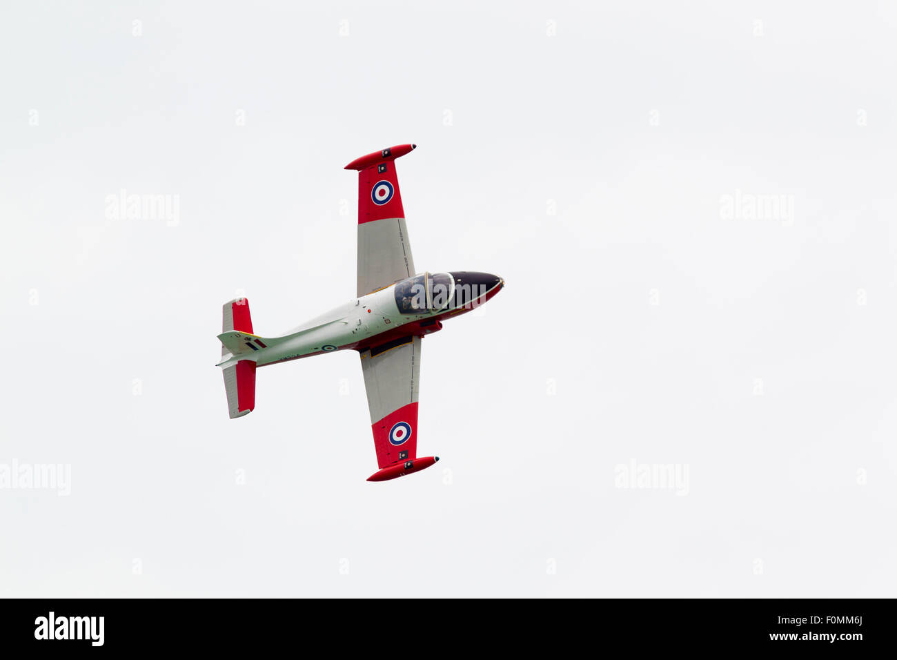BAC Jet Provost, un avion d'entraînement à réaction utilisés par RAF (1955-93). Affichée à Eastbourne 21-07-2013, au Royaume-Uni. Banque D'Images