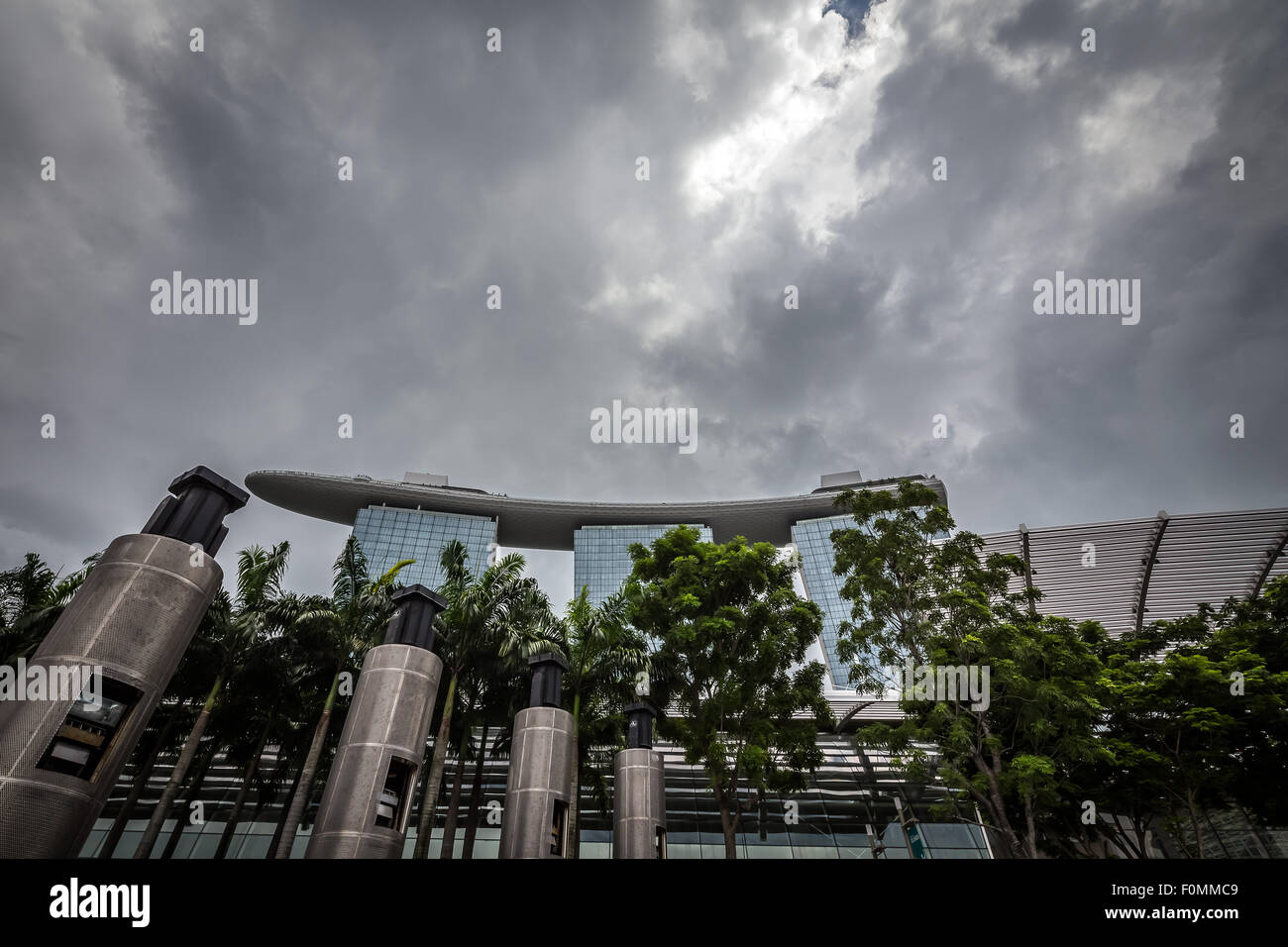 Belle Marina Bay Sands, Singapour Banque D'Images