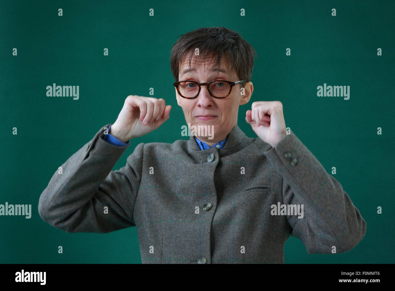 Édimbourg. UK. 18 août. Edinburgh International Book Festival. photo un Kennedy lors de l'Edinburgh International Book Festival. Sur la photo A L Kennedy © Crédit : Pako Mera/Alamy Live News/Alamy Live News Banque D'Images