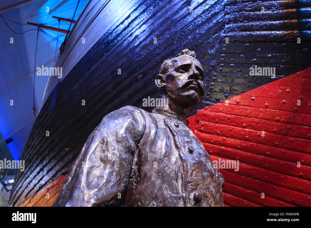 Statue de Fridtjof Nansen au Musée Fram. Oslo. La Norvège. Banque D'Images