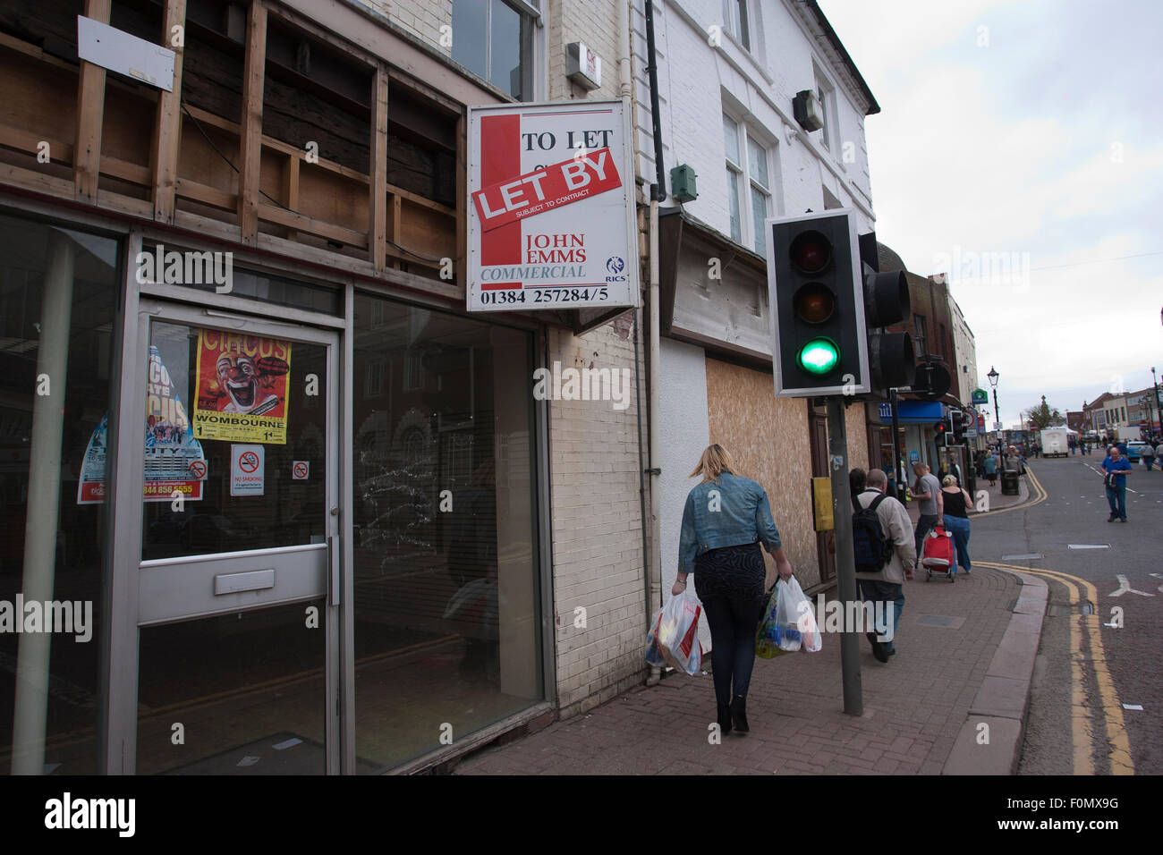 Boutiques demeurent vides Dudley dans le pays noir des West Midlands, marqués comme étant la pire ville pour les clients au Royaume-Uni Banque D'Images