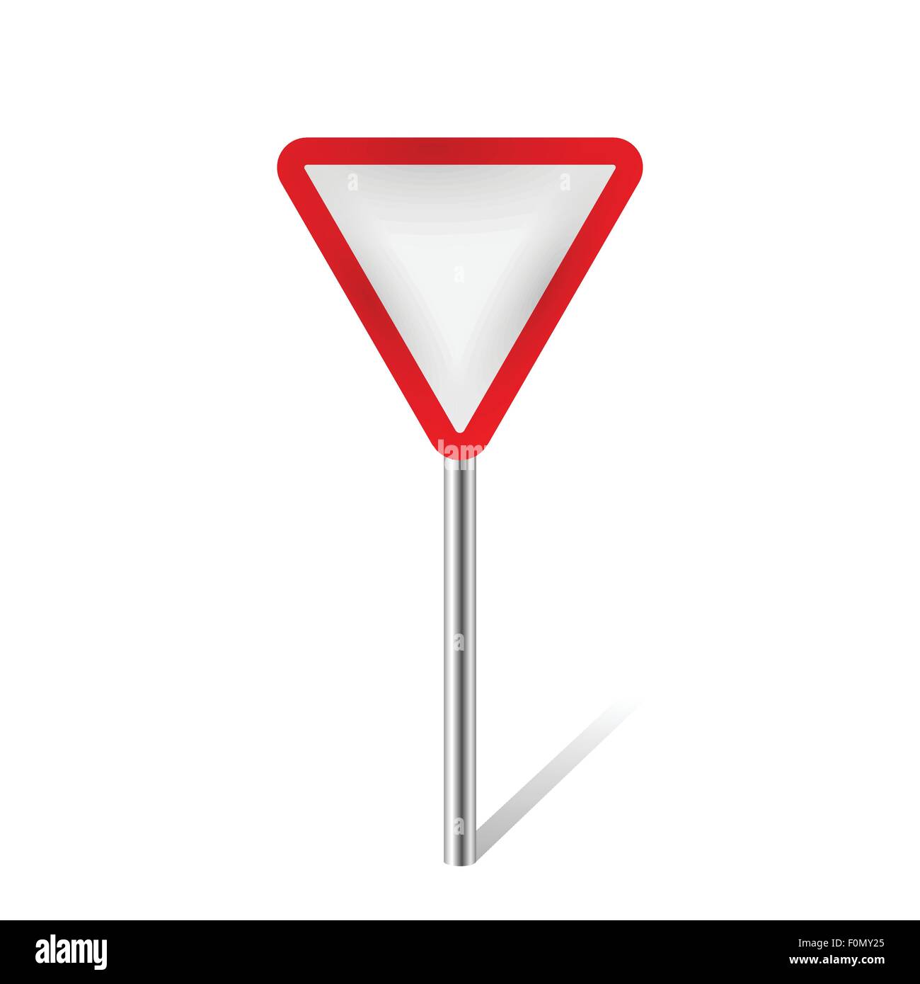 Céder traffic sign isolated vector illustration Illustration de Vecteur