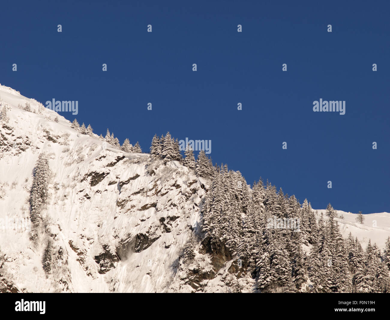 Mont Juneau Alaska du Sud-est de l'hiver Banque D'Images