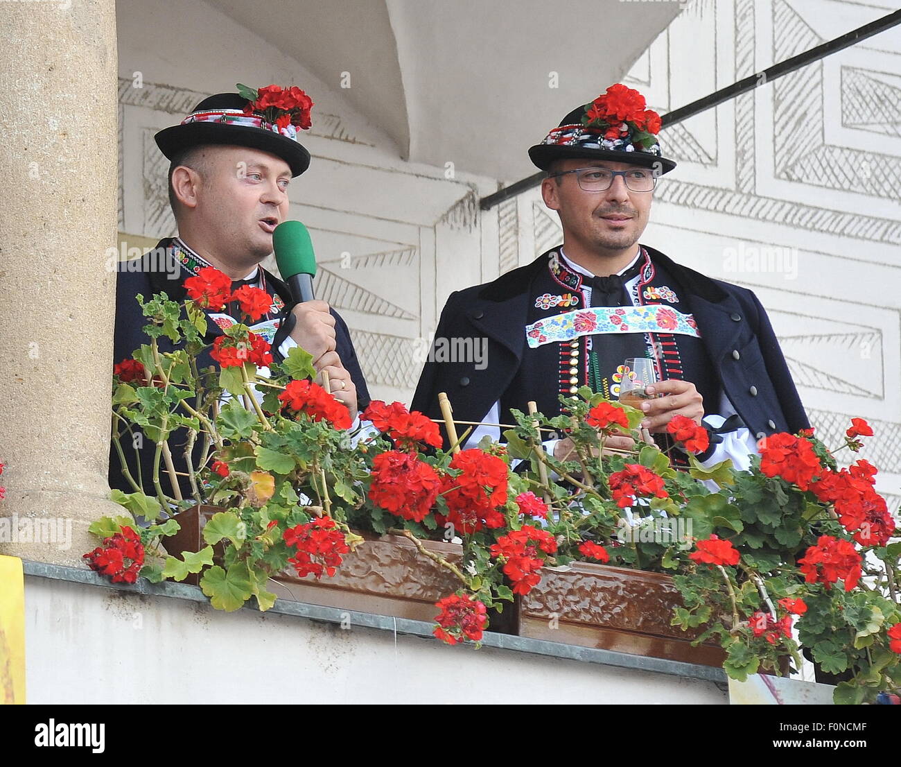 Slovacky festival folklorique de Corée, Michal Hasek, Frantisek Lukl Banque D'Images