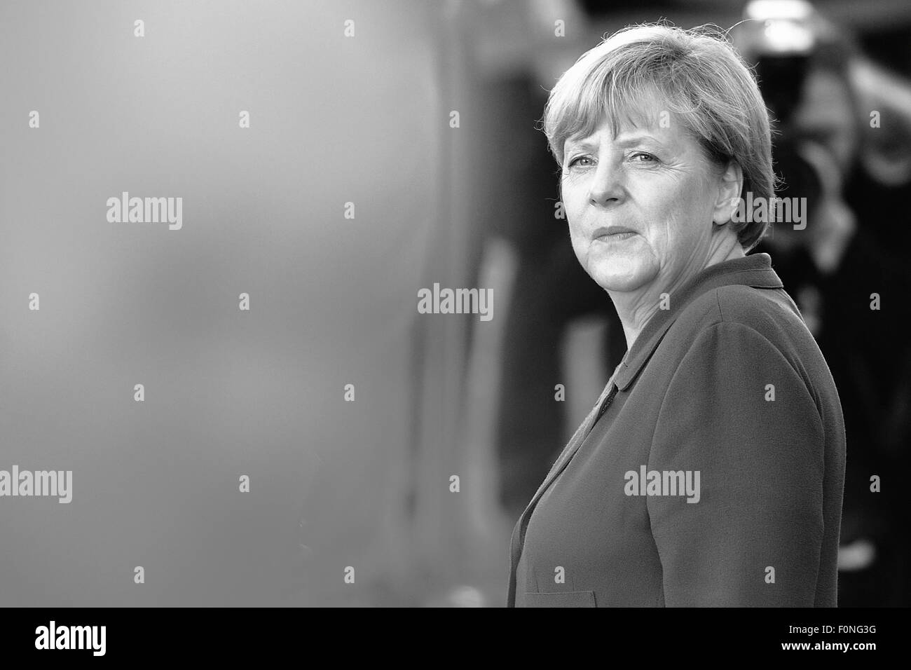 La chancelière allemande Angela Merkel visites Expo 2015 . Milan. L'Italie. 17/08/2015 Banque D'Images
