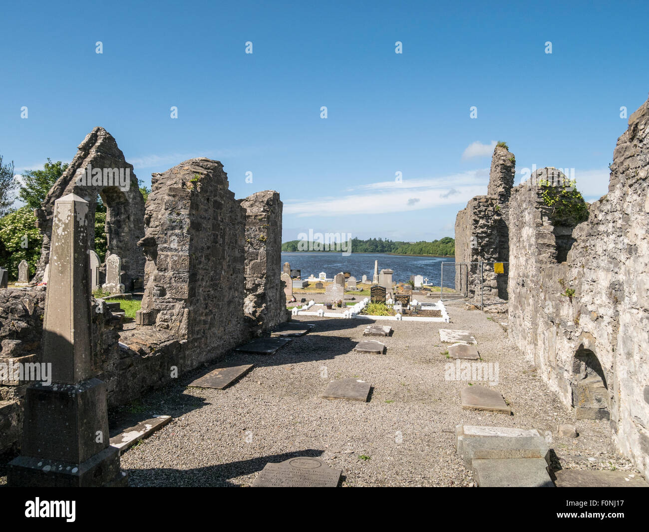 Donegal Friary fondée par des moines Franciscains en 1474 Irlande Banque D'Images