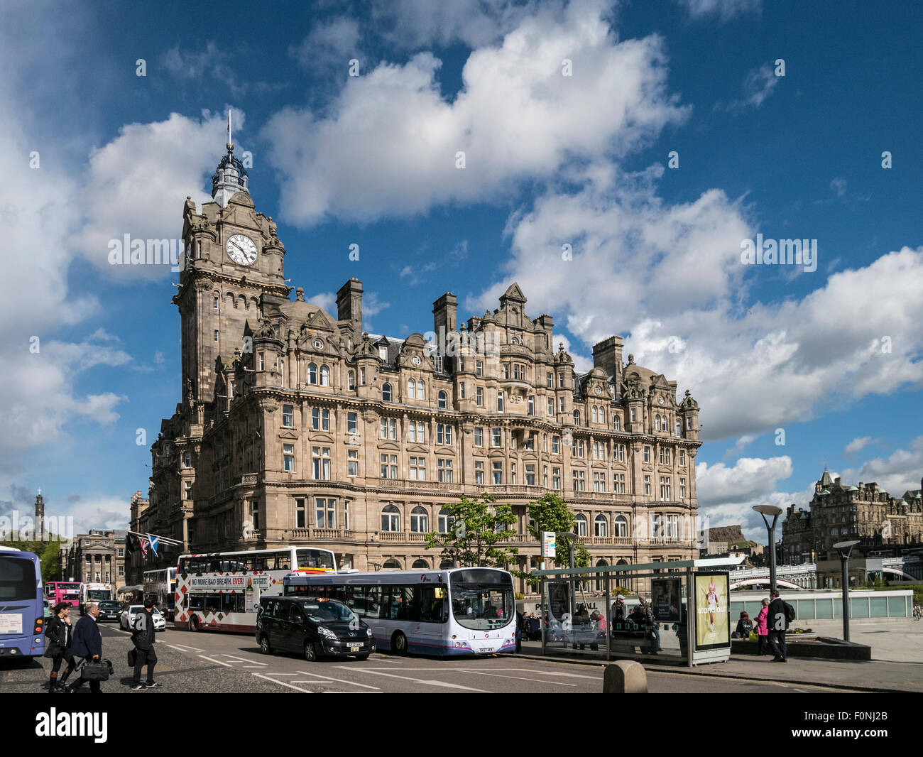 L'Hôtel Balmoral Princes Street Edinburgh Scotland UK Banque D'Images