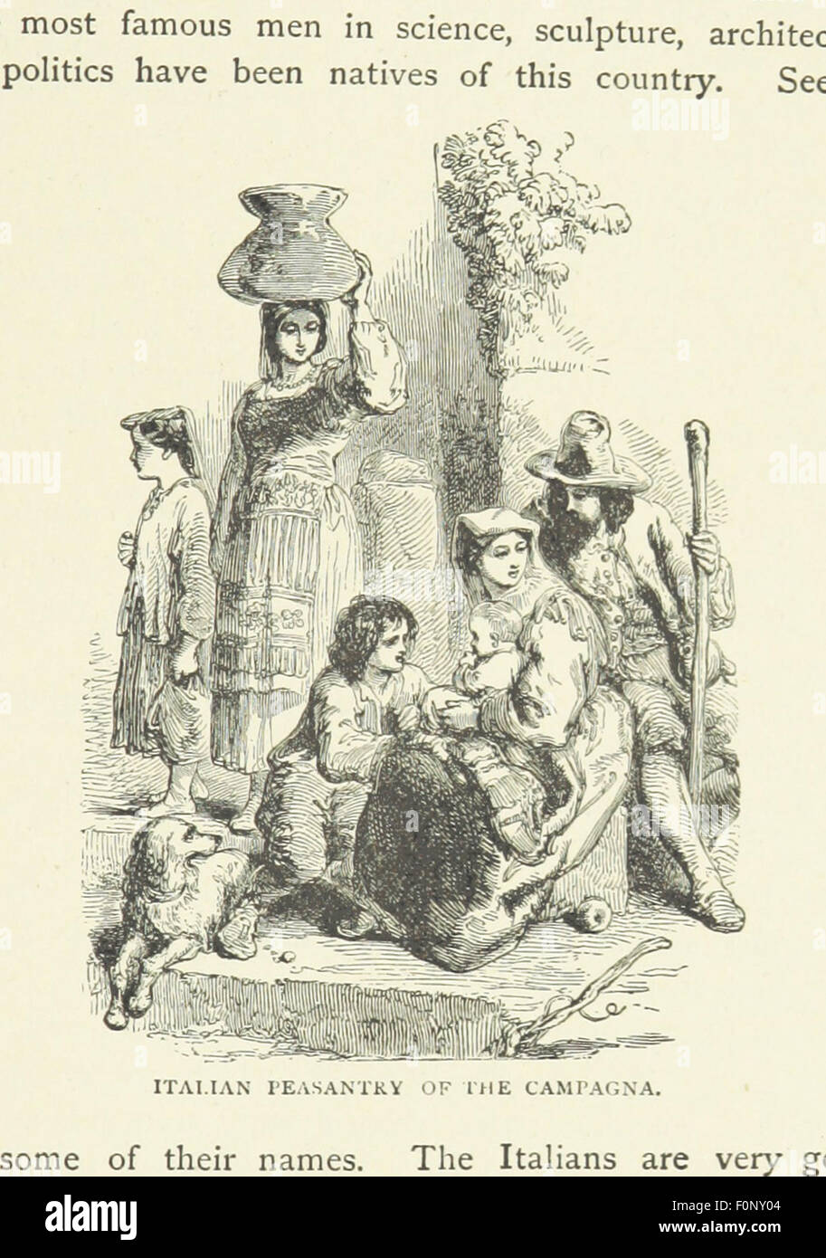 Une image de la page 217 de 'The Children's Fairy Geography', un livre imaginatif pour enfants combinant géographie et contes de fées. Le livre initie les jeunes lecteurs à la géographie à travers des histoires engageantes et des illustrations fantaisistes. Banque D'Images