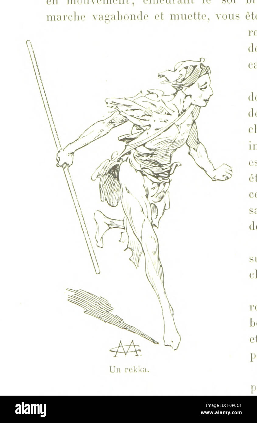 Image de la page 320 de 'A travers le Maroc', poursuivant l'exploration du Maroc à travers les notes et les croquis de l'artiste. Cette section approfondit les paysages et la vie locale du Maroc, offrant un aperçu visuel des diverses régions du pays. Banque D'Images