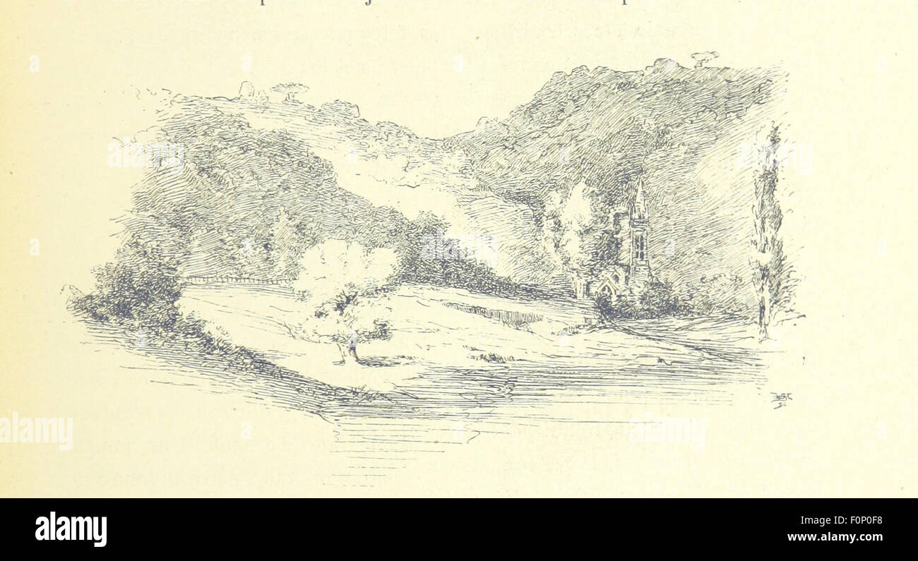 Une image de la page 335 de 'Zig-Zags en Bretagne', un livre illustré capturant les paysages et les paysages côtiers de Bretagne, France. Le livre présente des explorations visuelles de la beauté naturelle de la région, soulignant son littoral distinctif et son charme rural. Banque D'Images