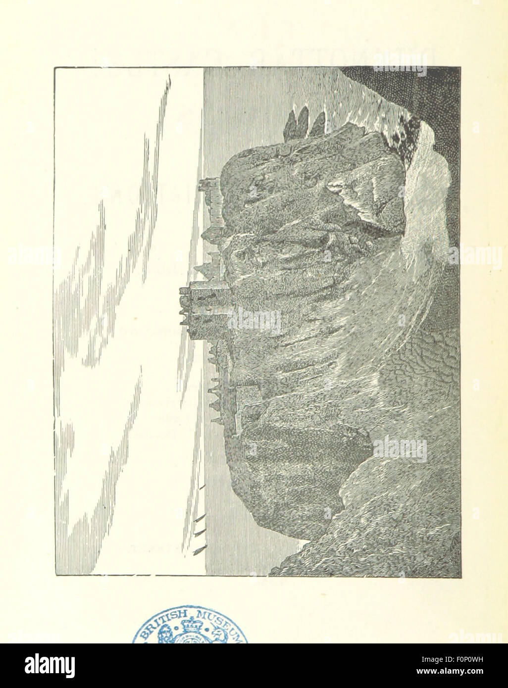 Cette image est tirée de 'Dunnottar Castle : its ruines and historical associations', une exploration détaillée de l'histoire du château et de son importance dans le patrimoine écossais. Le livre met en évidence les caractéristiques architecturales du site et son rôle dans le passé écossais. Banque D'Images