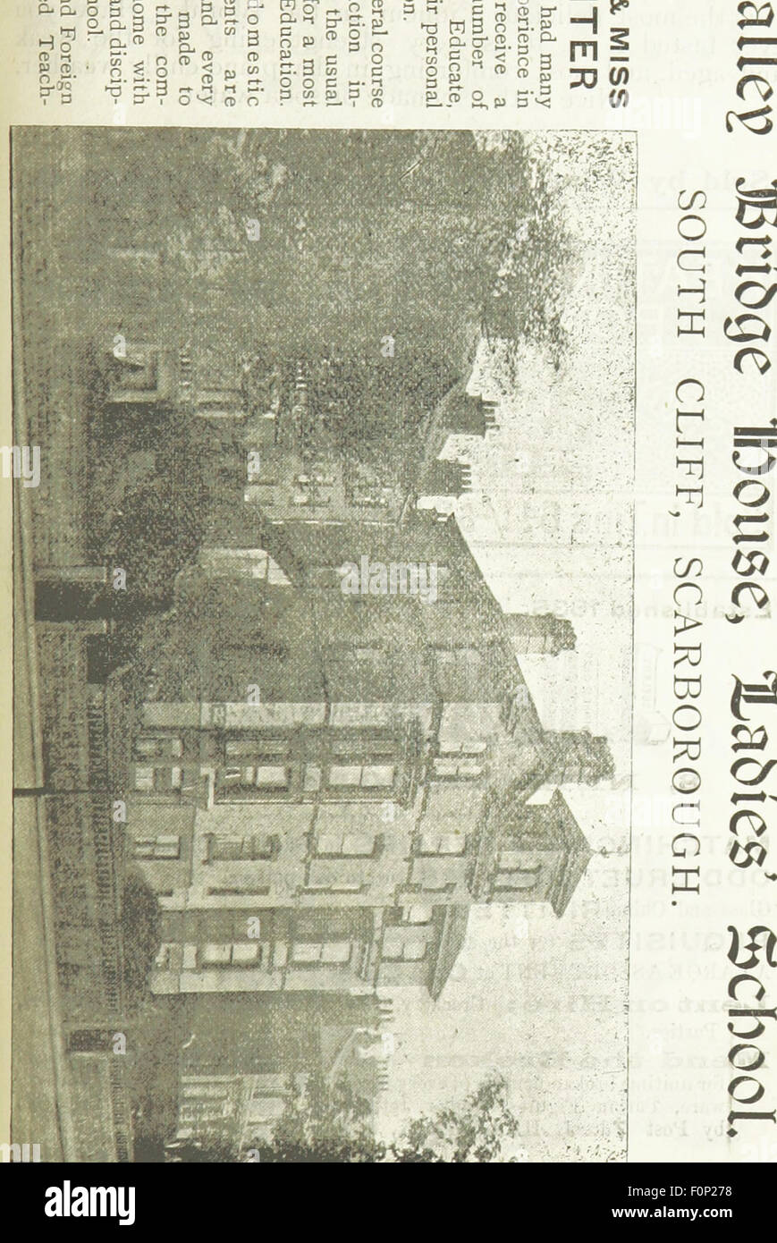 Cette image est tirée de la page 50 du guide de Waddington à Morecambe et Lancaster, un guide de voyage qui fournit des descriptions détaillées de ces deux villes du Royaume-Uni. Le livre comprend des informations pratiques sur les sites d'intérêt locaux, les attractions et les environs. Banque D'Images