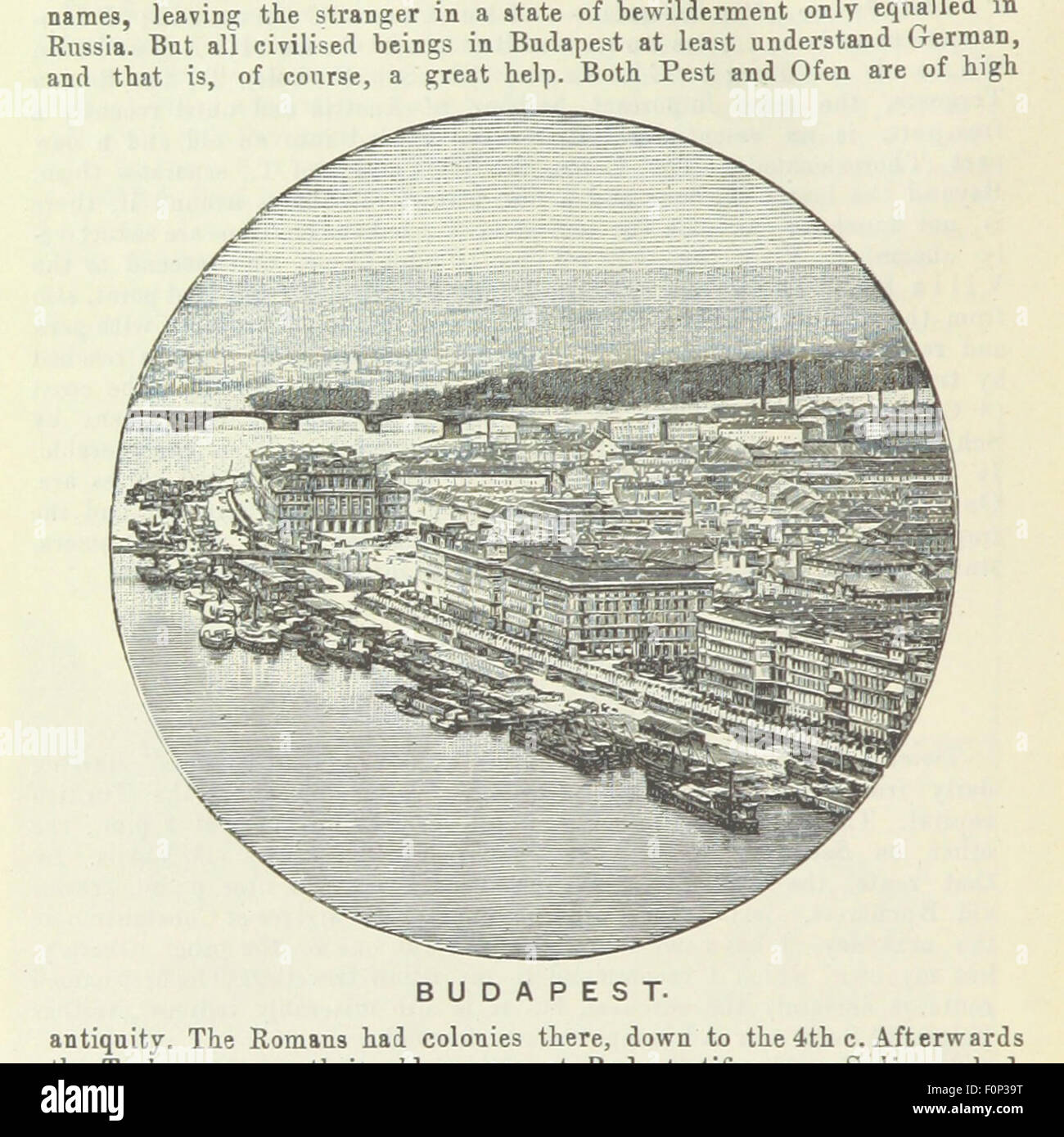 La page 674 de 'le continent by Queenboro' fournit un guide de voyage pour les touristes anglais et américains, avec des cartes et une description détaillée des destinations européennes notables, avec des conseils pratiques pour les touristes explorant le continent. Banque D'Images