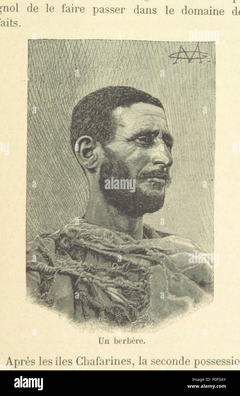 Une image tirée de 'le Maroc d'aujourd'hui, d'hier et de demain', un livre qui explore l'histoire, le présent et l'avenir du Maroc. À travers des illustrations et des textes détaillés, l’œuvre offre une vision globale de l’évolution culturelle et sociale du Maroc au fil du temps. Banque D'Images