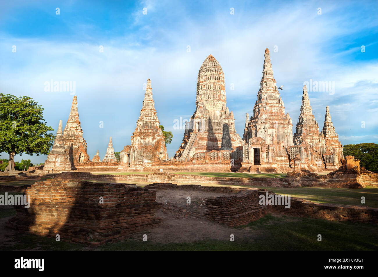 Wat Chaiwatthanaram, Ayutthaya, Thaïlande Banque D'Images