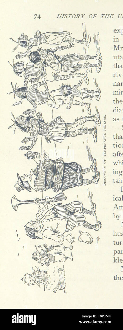 Image tirée de la page 78 de 'Bill Nye's History of the United States'. Cette illustration représente un événement historique important aux États-Unis, tel que décrit dans le récit historique humoristique et éducatif de Bill Nye, illustré par F. Opper. Banque D'Images