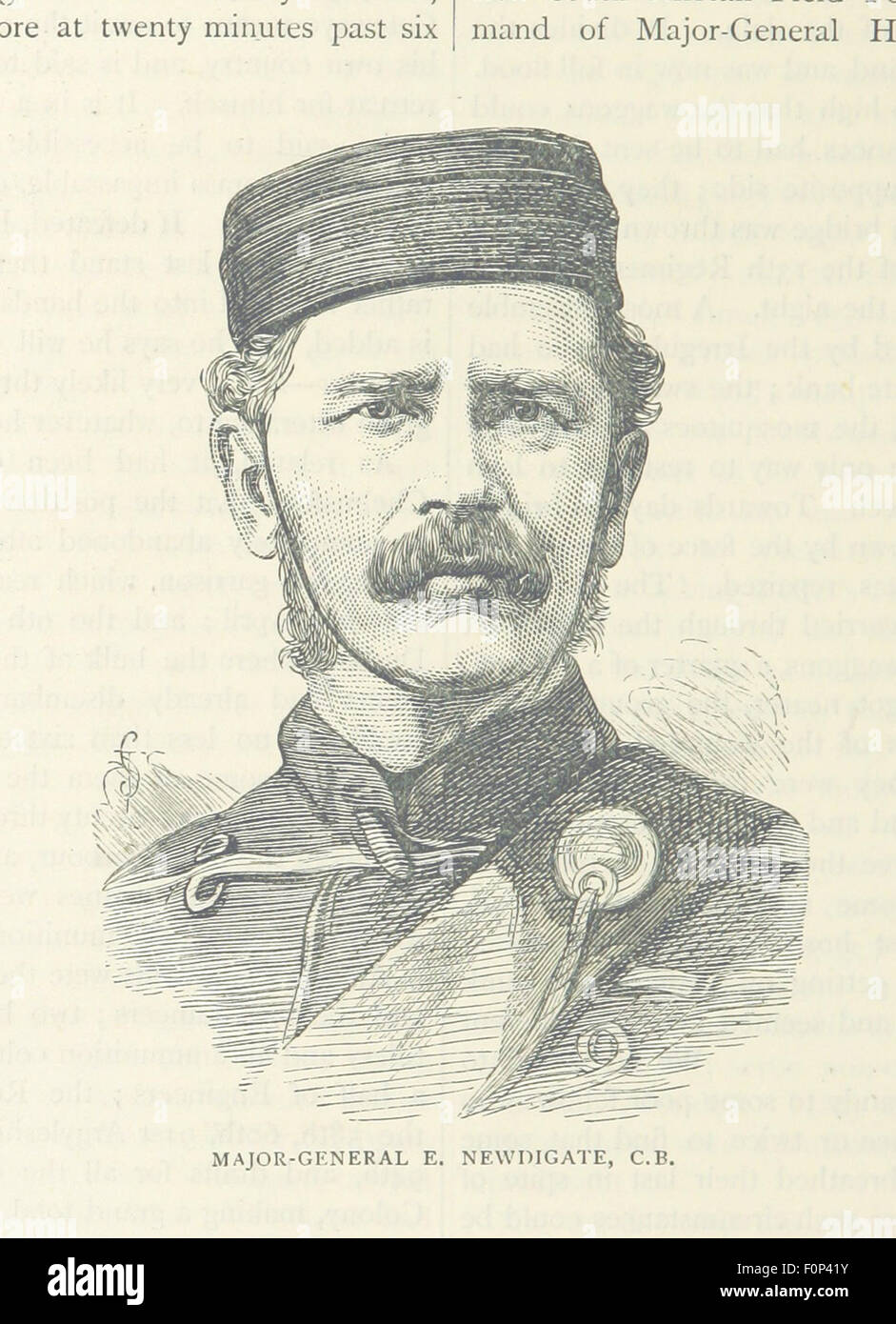 Image de la page 872 de 'British Battles on Land and Sea', un ouvrage complet documentant les principales batailles militaires de l'histoire britannique. Le livre comprend des illustrations détaillées des principaux conflits et des mouvements militaires stratégiques. Banque D'Images