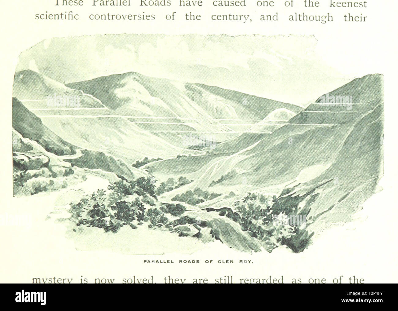 Cette image de la page 143 de 'Mountain, Moor and Loch' illustre les paysages pittoresques le long de la route du West Highland Railway en Écosse. Le livre, rempli d'illustrations au stylo et au crayon, capture la beauté des montagnes, des landes et des lochs dans les Highlands écossais. Banque D'Images