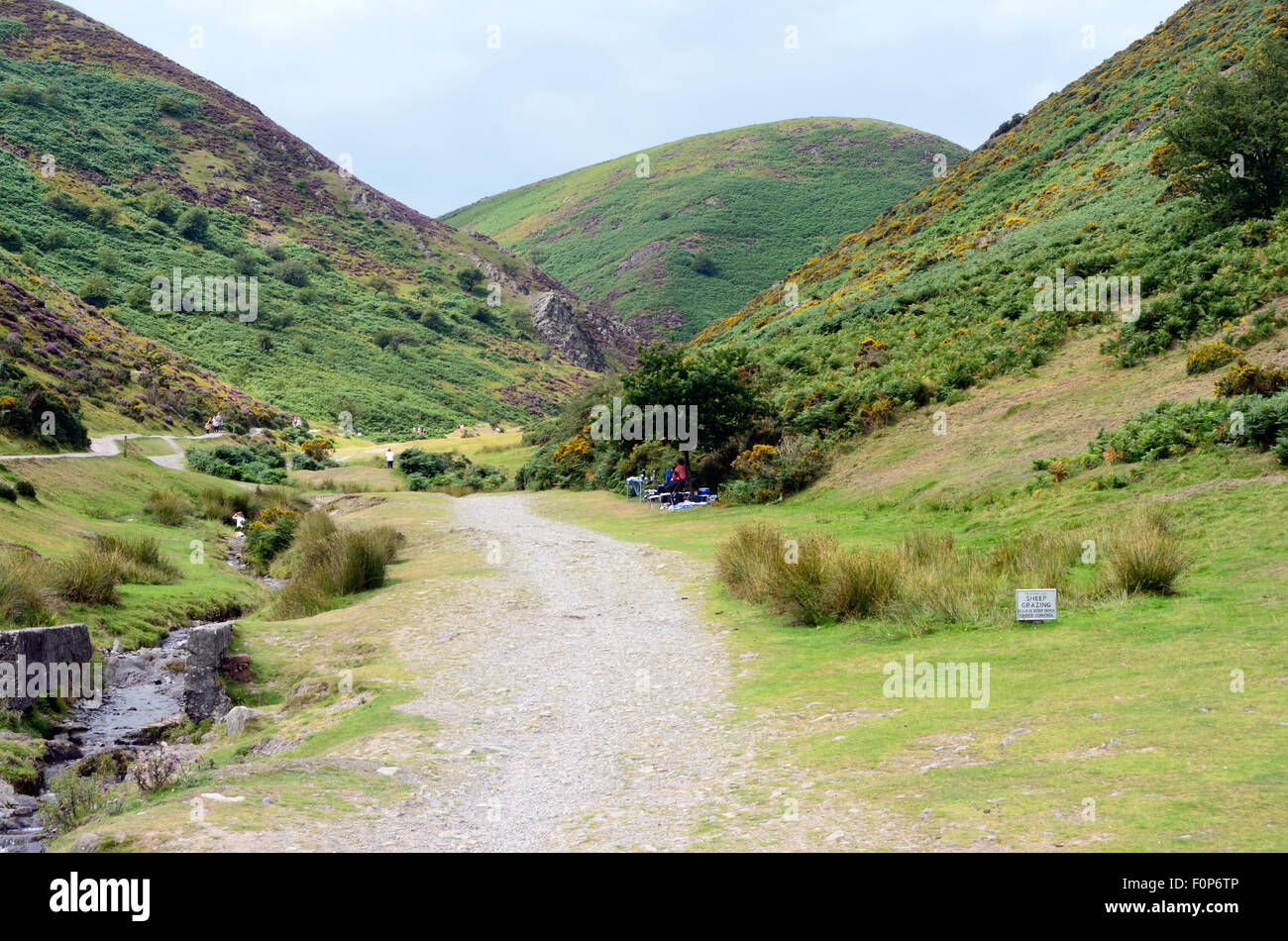 Vue de l'octroi de brevets Mill Valley dans le Shropshire. Banque D'Images