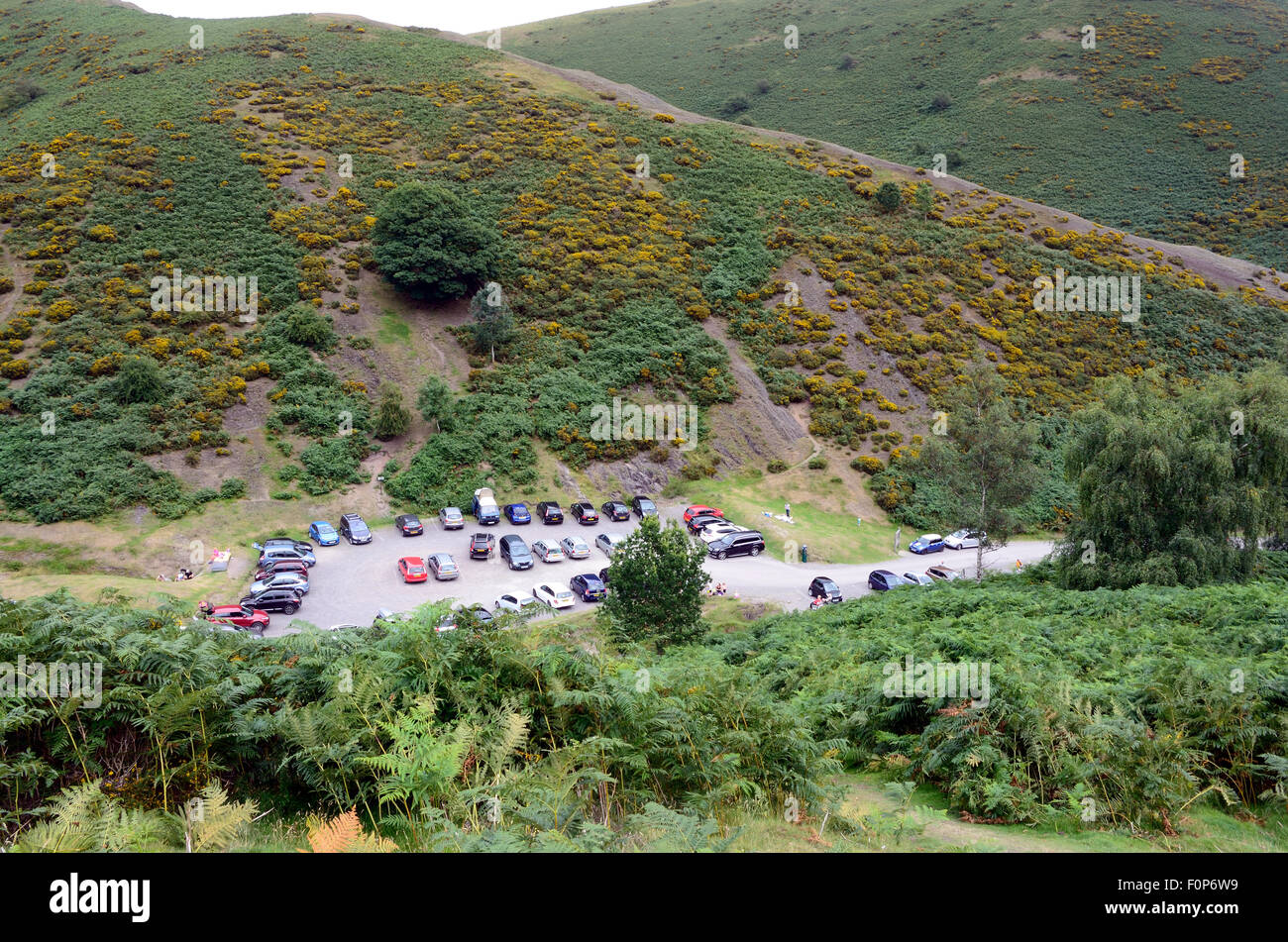 Vue de l'octroi de brevets Mill Valley dans le Shropshire. Banque D'Images