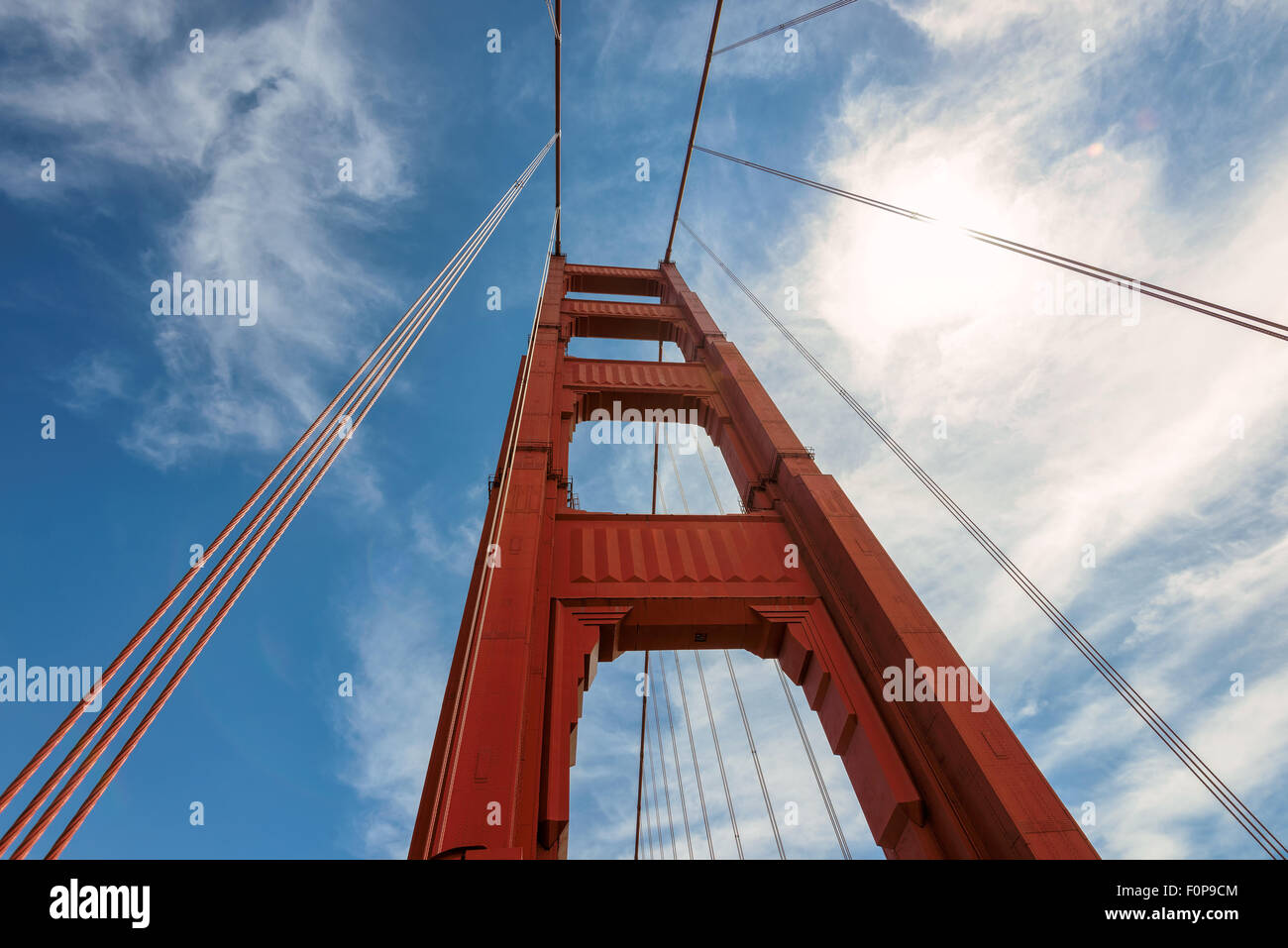 Golden Gate Bridge à San Francisco, Banque D'Images
