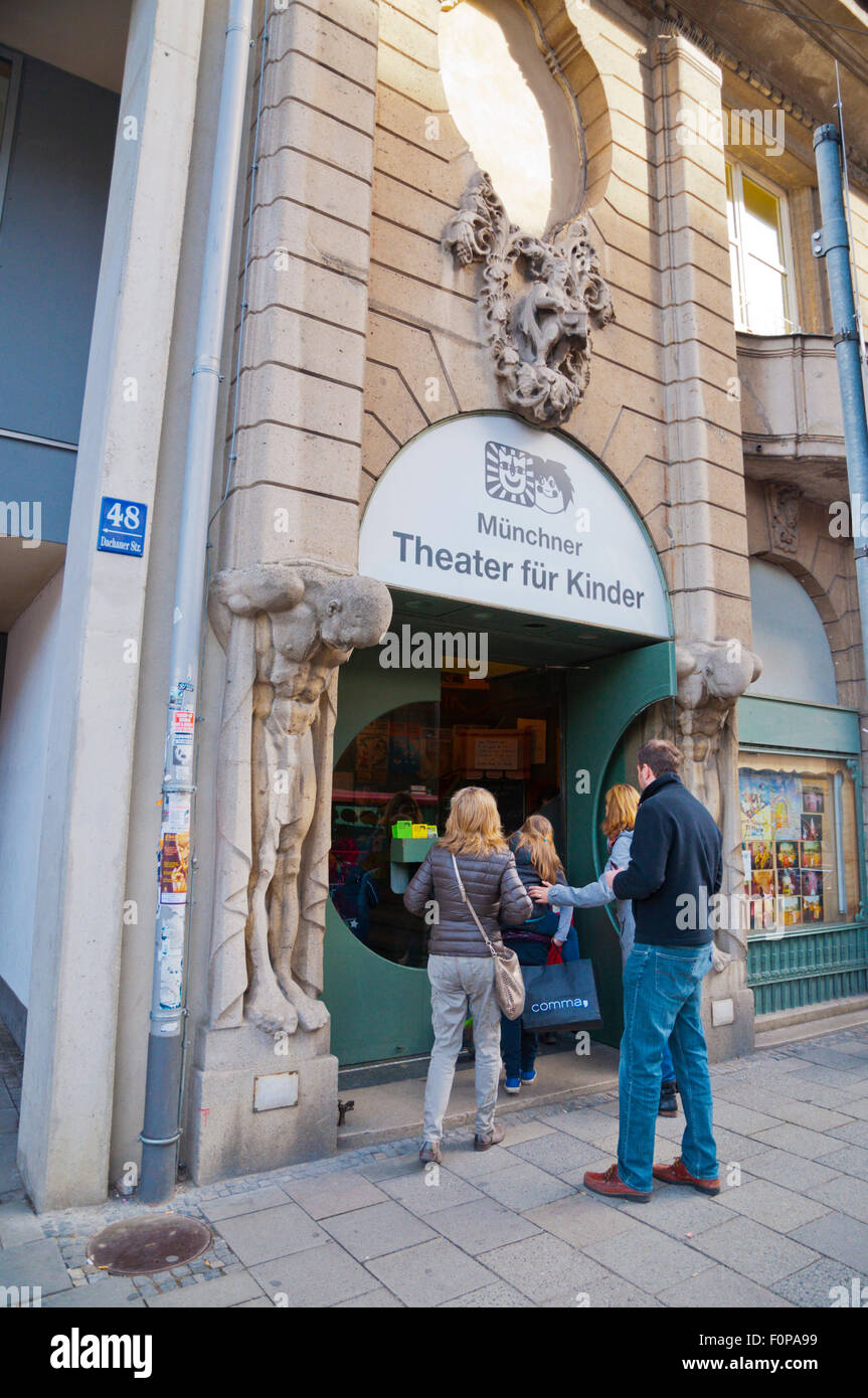 Théâtre Munchner für Kinder, du théâtre pour enfants, Maxvorstadt, Munich, Bavière, Allemagne Banque D'Images