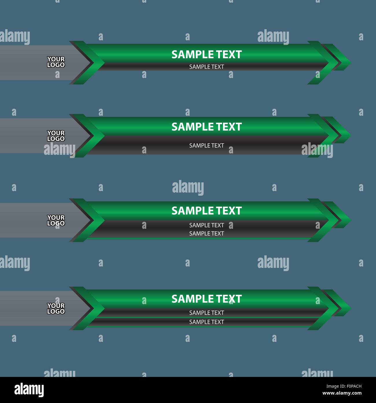 Tiers inférieur banner Illustration de Vecteur