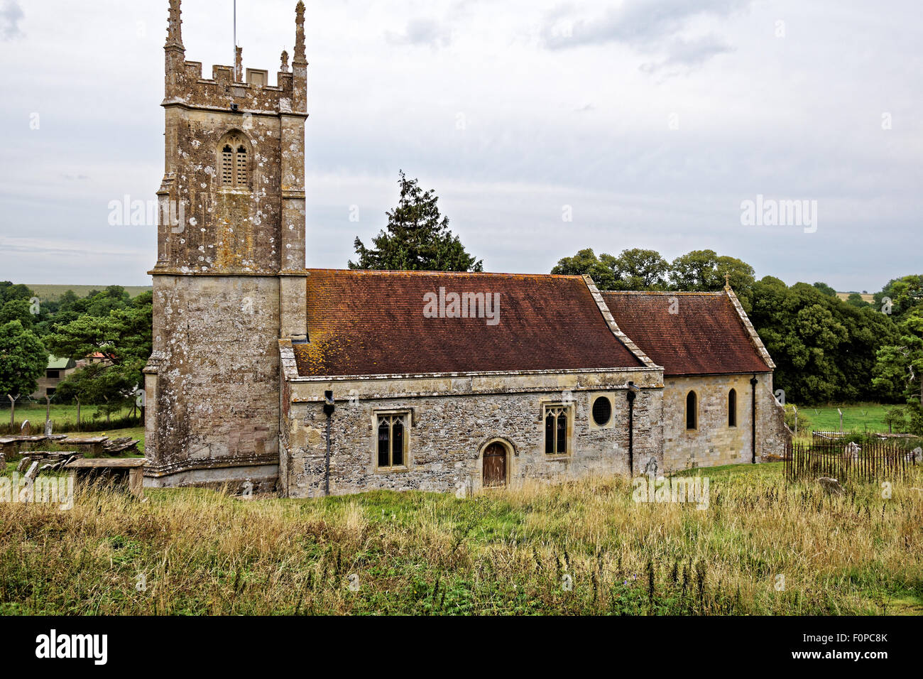 St Giles church à Imber Banque D'Images