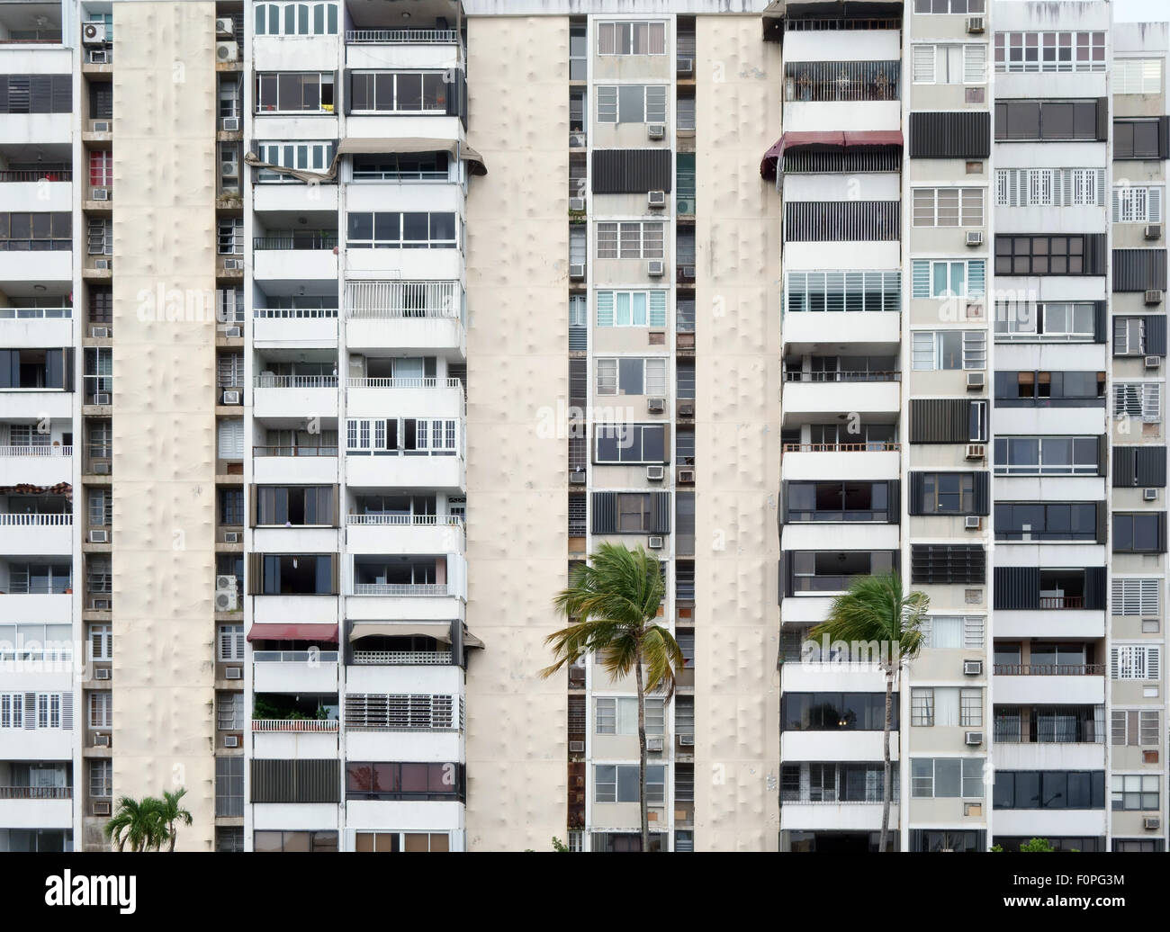 Maisons de haute élévation district Caroline Porto Rico Banque D'Images