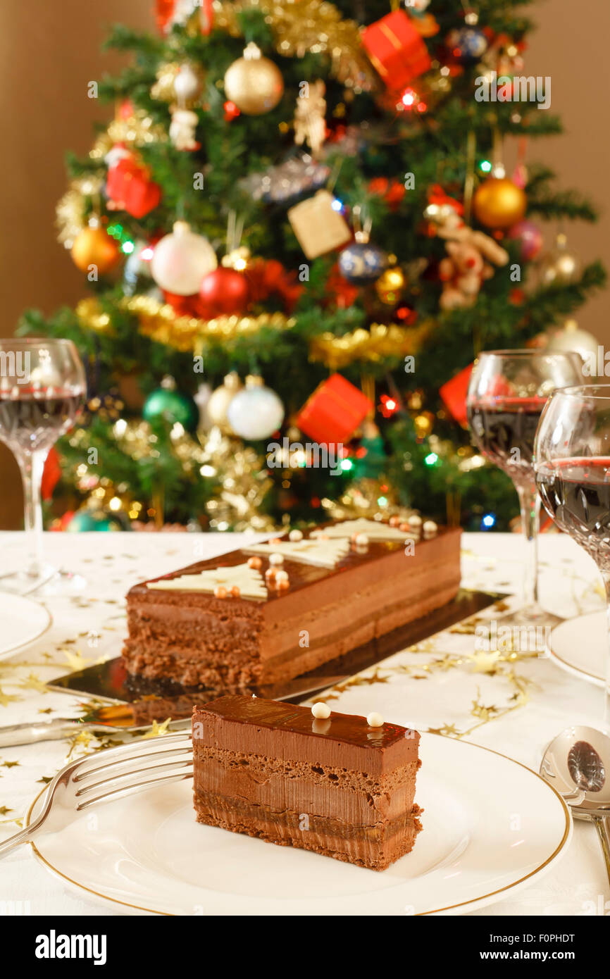 Cuisine fine à la maison au moment de Noël Banque D'Images