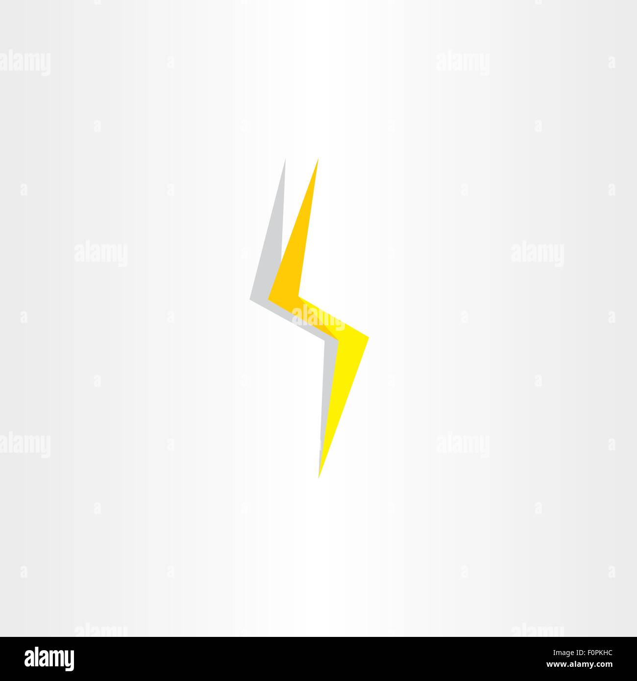 La vis d'éclairage thunder flash conception icône jaune Illustration de Vecteur