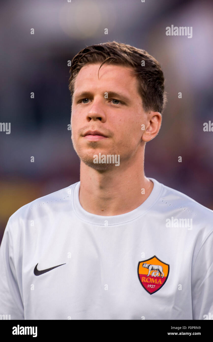 Wojciech Szczesny (Roma), le 14 août 2015 - Football / Soccer : pré-saison match amical entre l'AS Roma 6-4 FC Séville au Stadio Olimpico à Rome, Italie. (Photo de Maurizio Borsari/AFLO) Banque D'Images