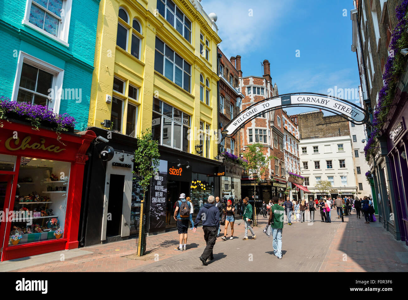 Londres, Carnaby Street Banque D'Images