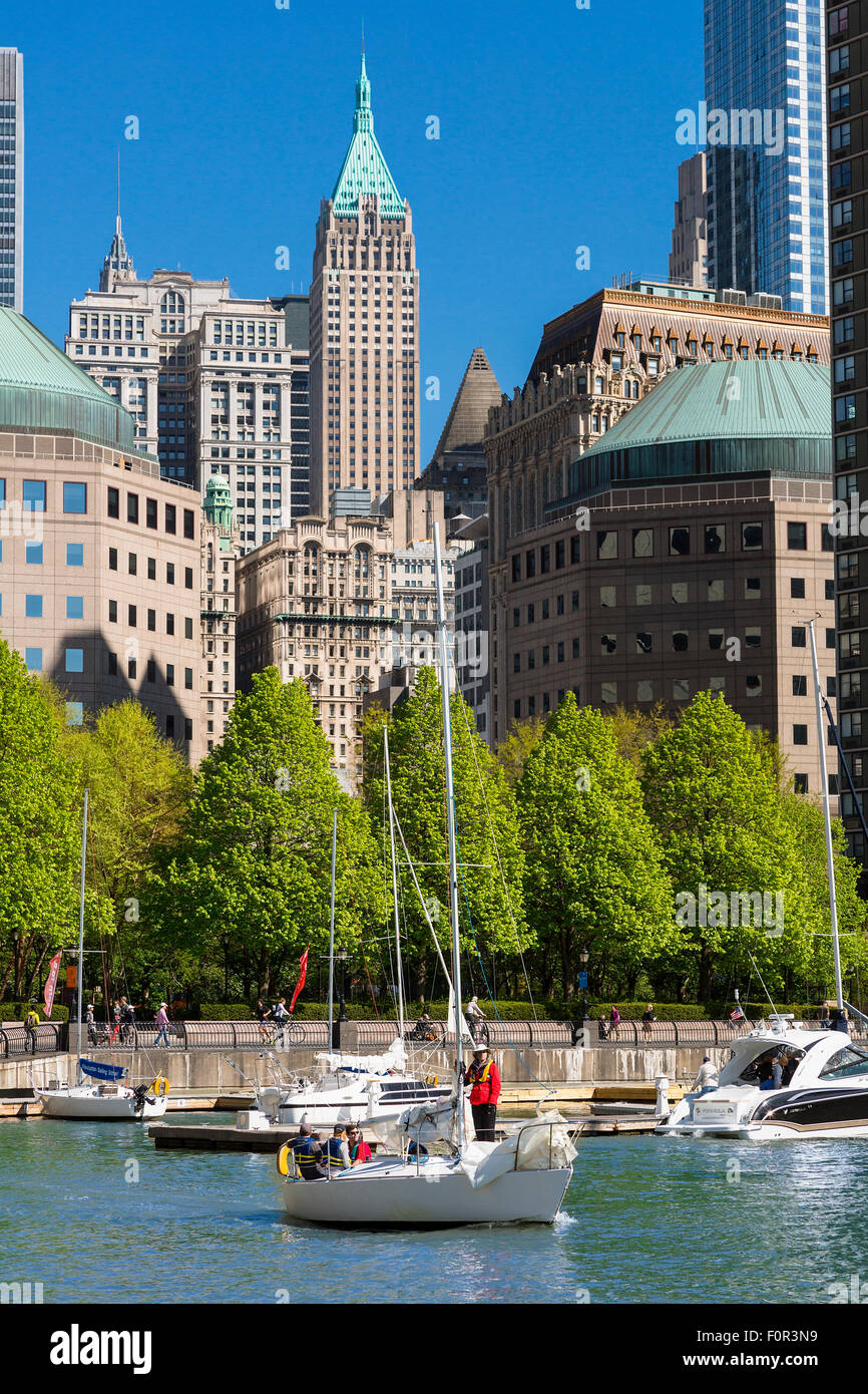 New York City, Marina Banque D'Images