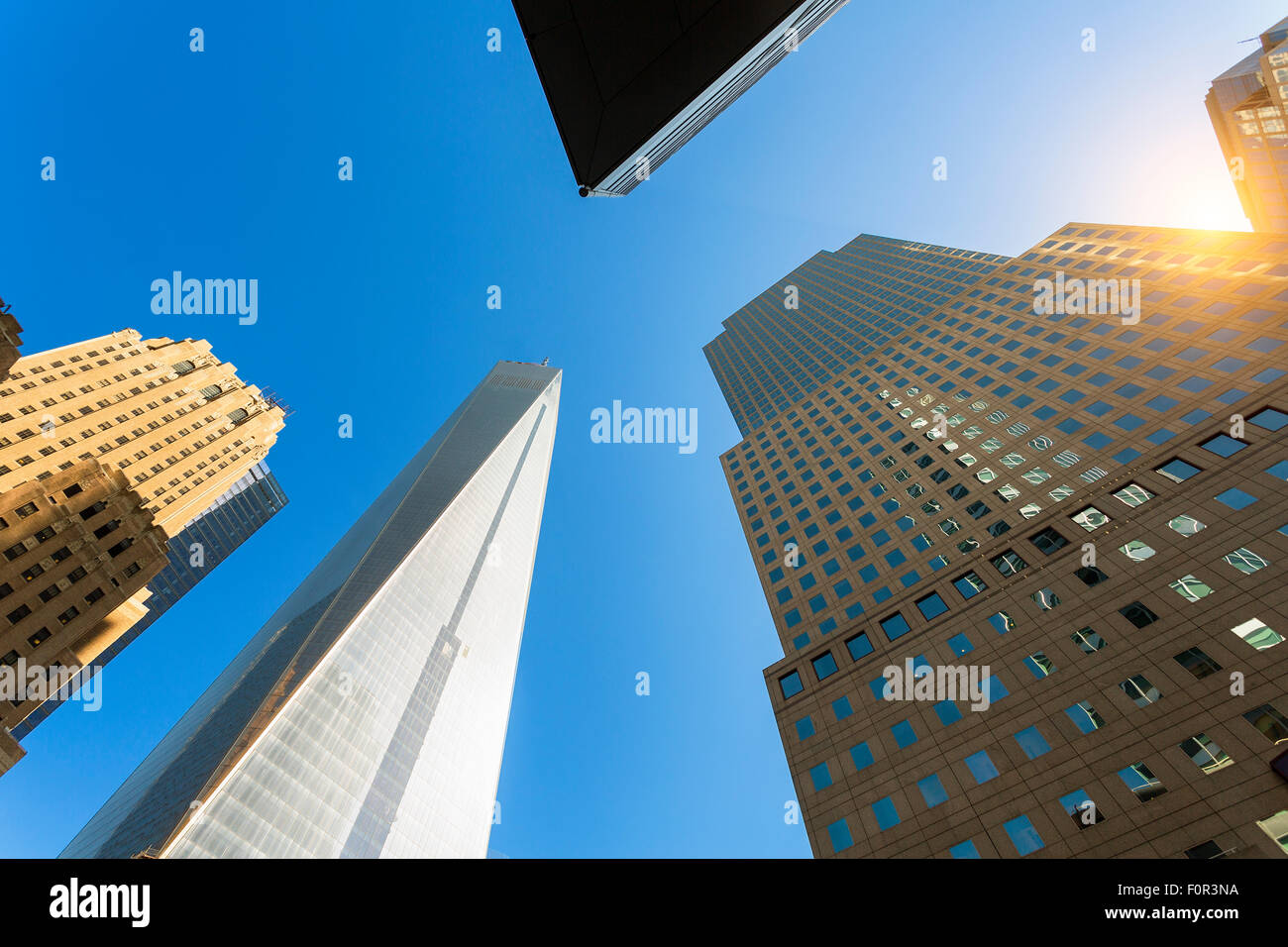 La ville de New York, One World Trade Center Banque D'Images