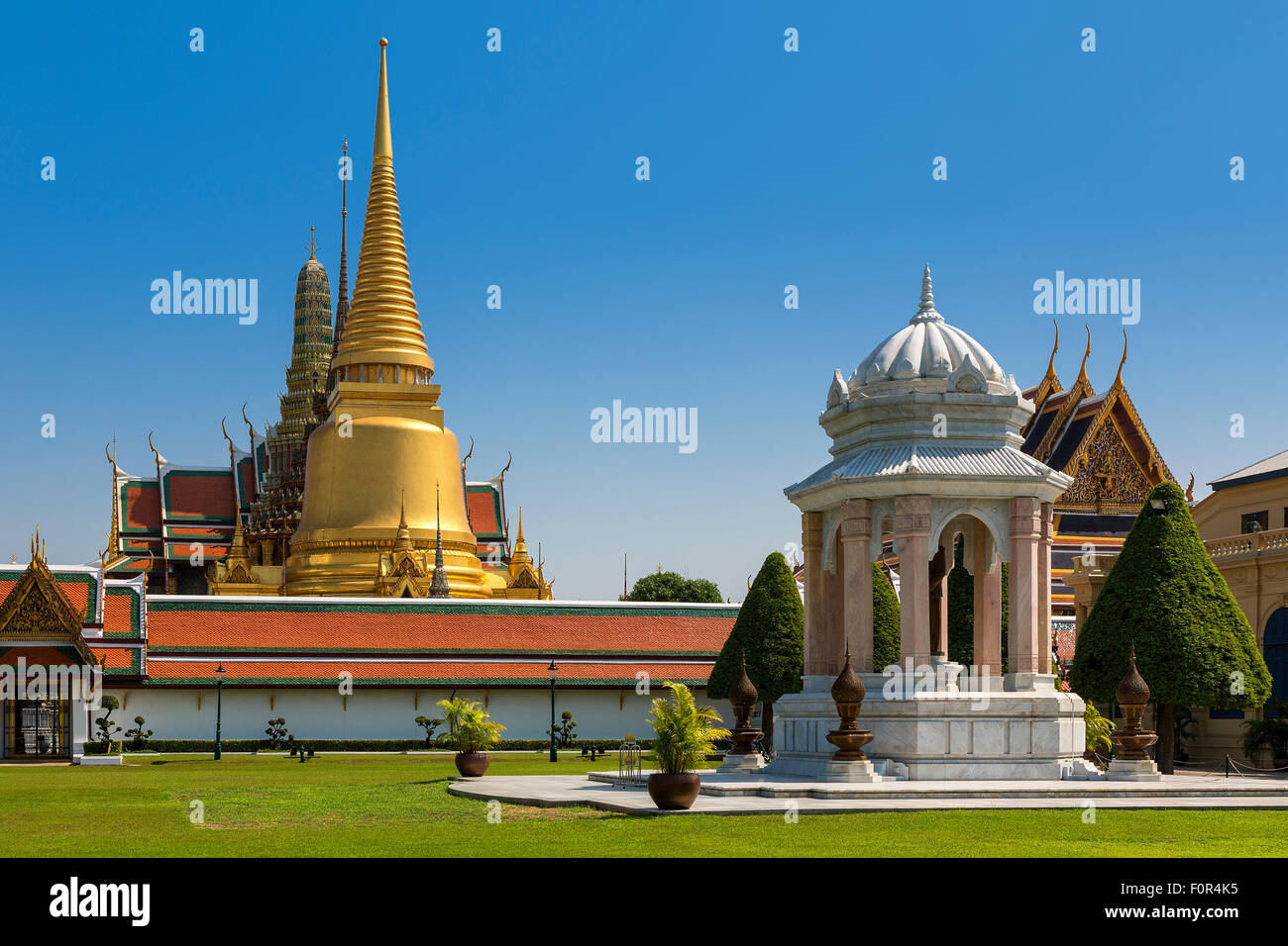 Thaïlande, Bangkok, Wat Phra Kaeo Banque D'Images