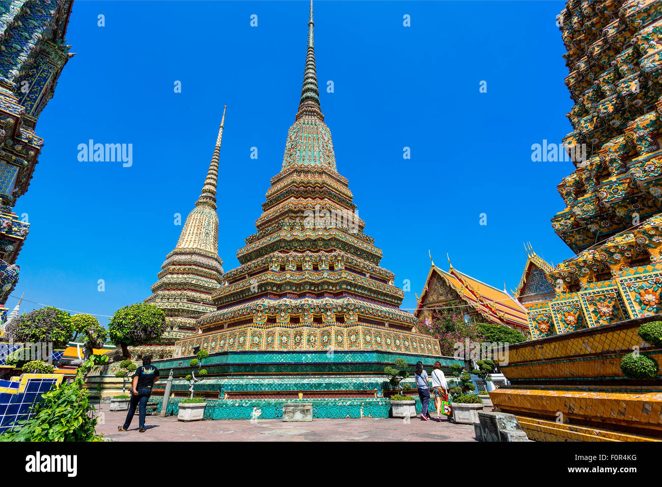 Thaïlande, Bangkok, Wat Pho Phra Nakhon Banque D'Images