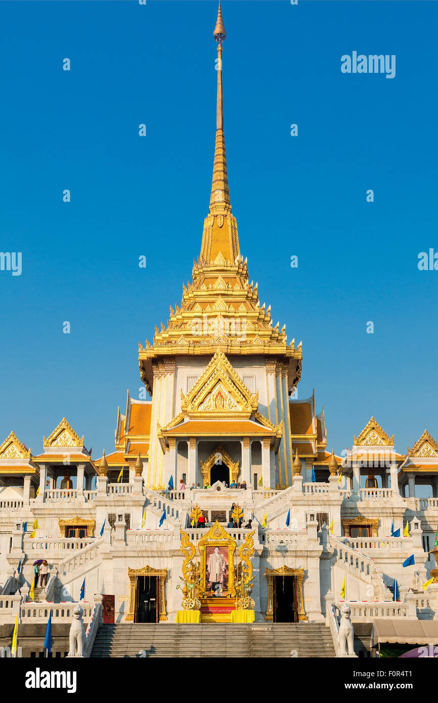 Thaïlande, Bangkok, Wat Traimit, le Temple du Bouddha d'Or Banque D'Images