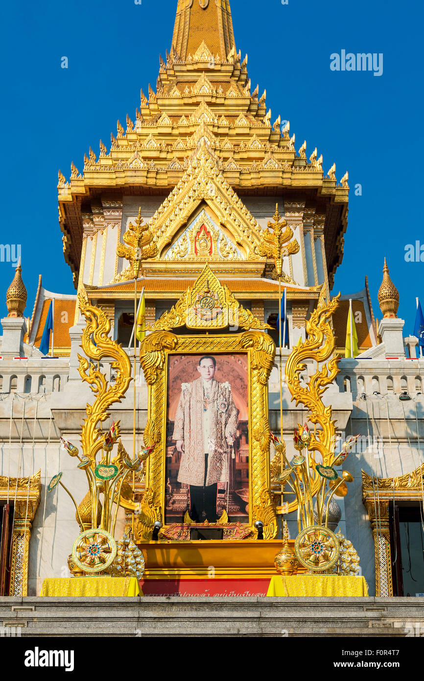 Thaïlande, Bangkok, Wat Traimit, le Temple du Bouddha d'Or Banque D'Images