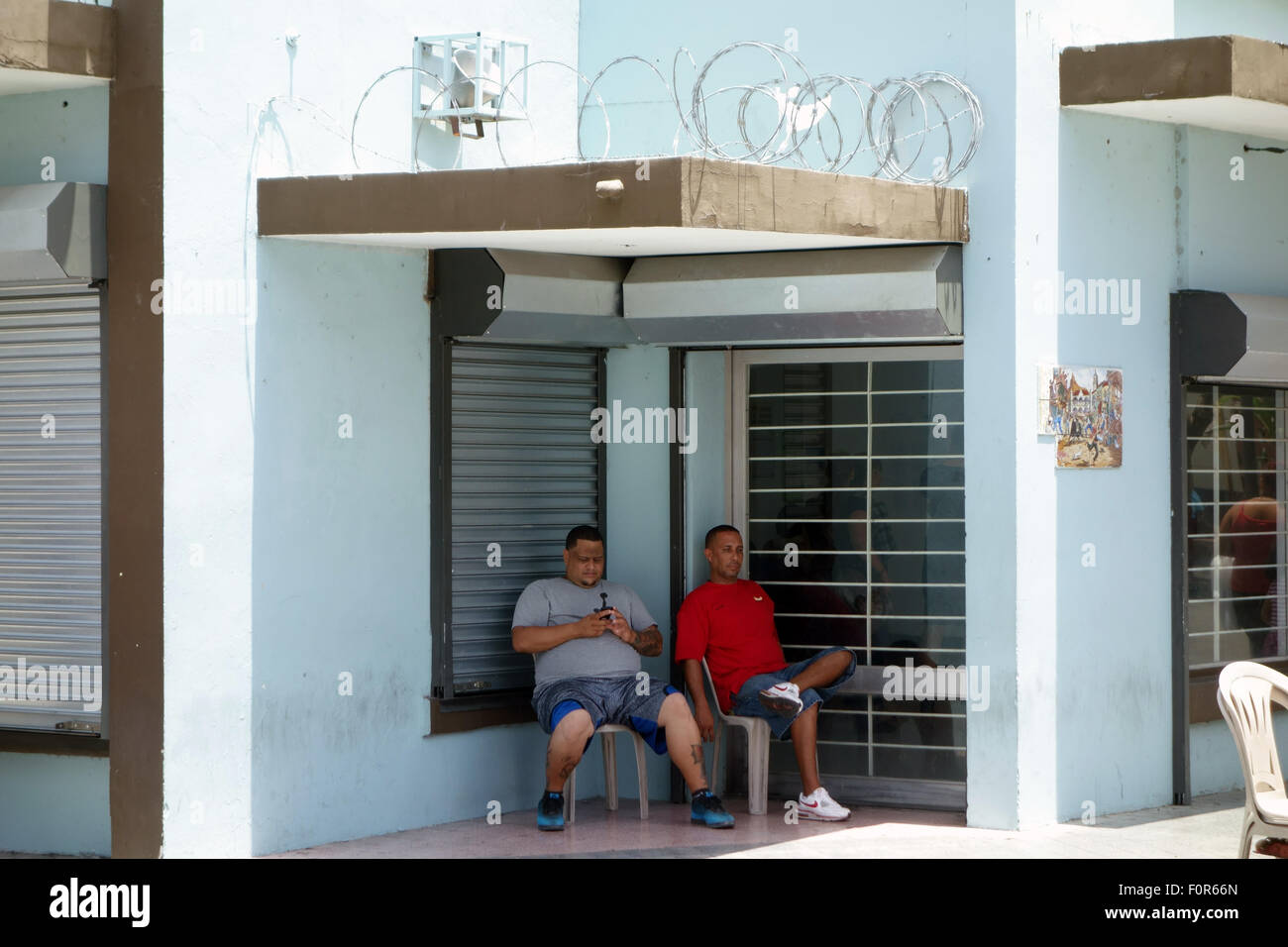 Sans travail à Ponce Puerto Rico Banque D'Images